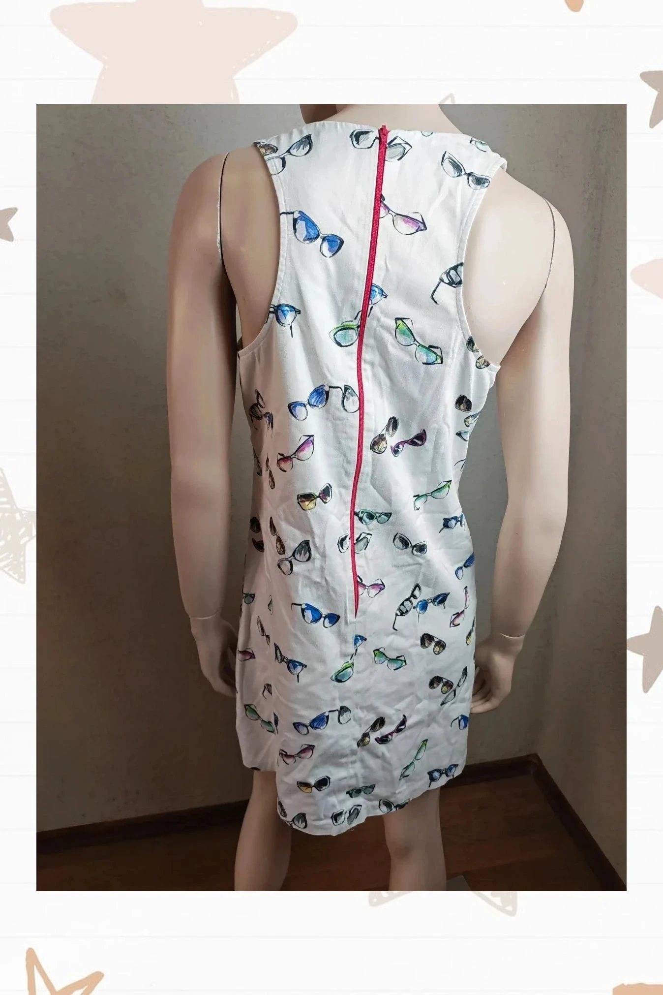 Vestido curto óculos Naf Naf (Tamanho M) – photo 3